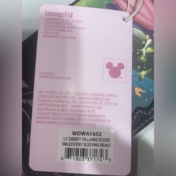 Loungefly Disney Villains Scene Maleficent Sleeping beauty wallet - Picture 5 of 5